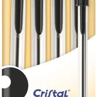 BIC Cristal Original Długopisy czarne, 4 szt.