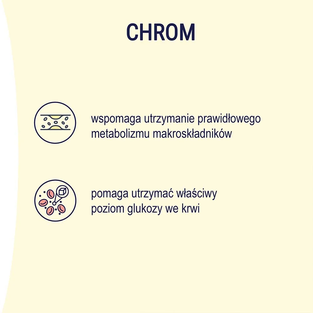 Naturell Chrom Organiczny + B3 60 tabletek do ssania