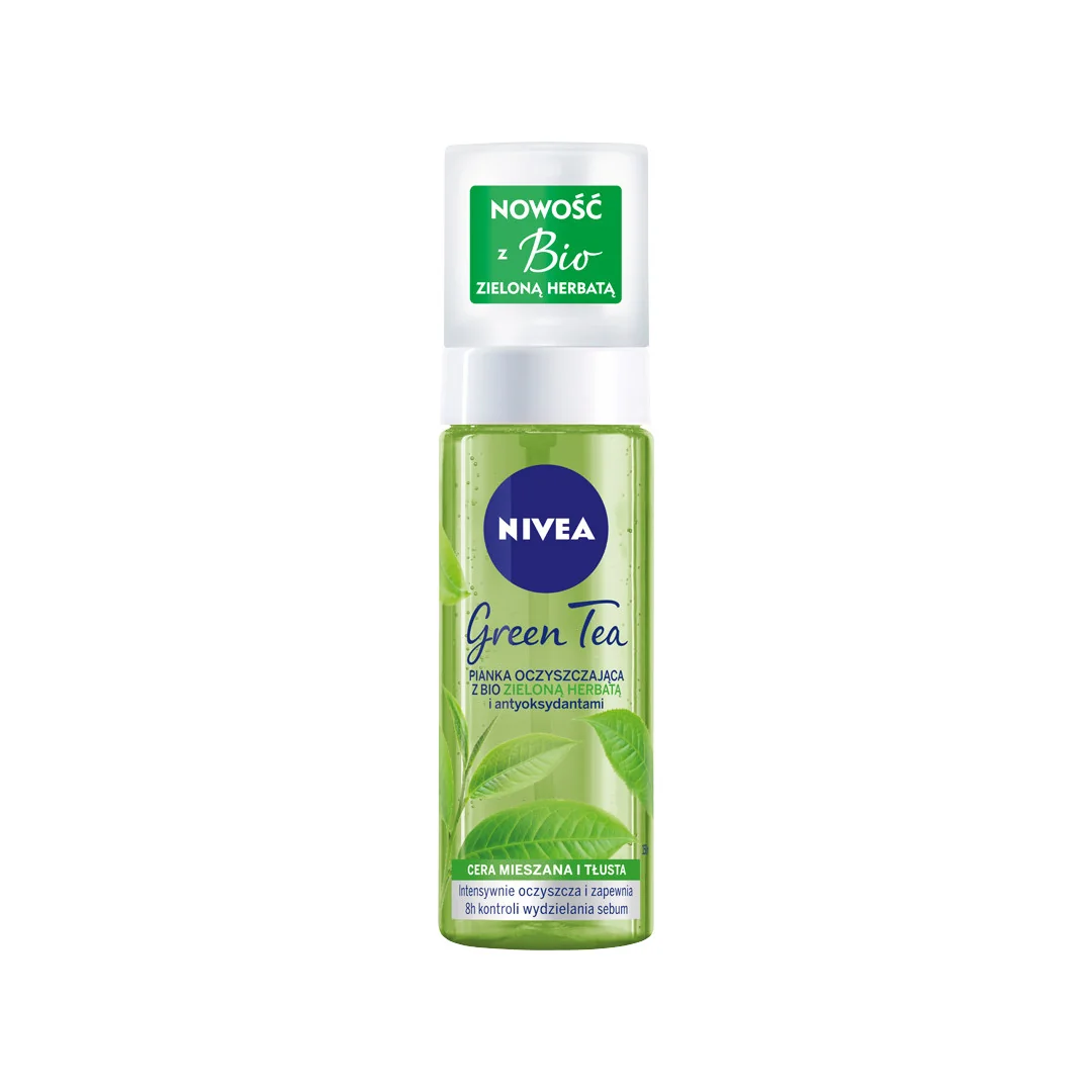 Nivea Pianka oczyszczająca z zieloną herbatą, 150 ml