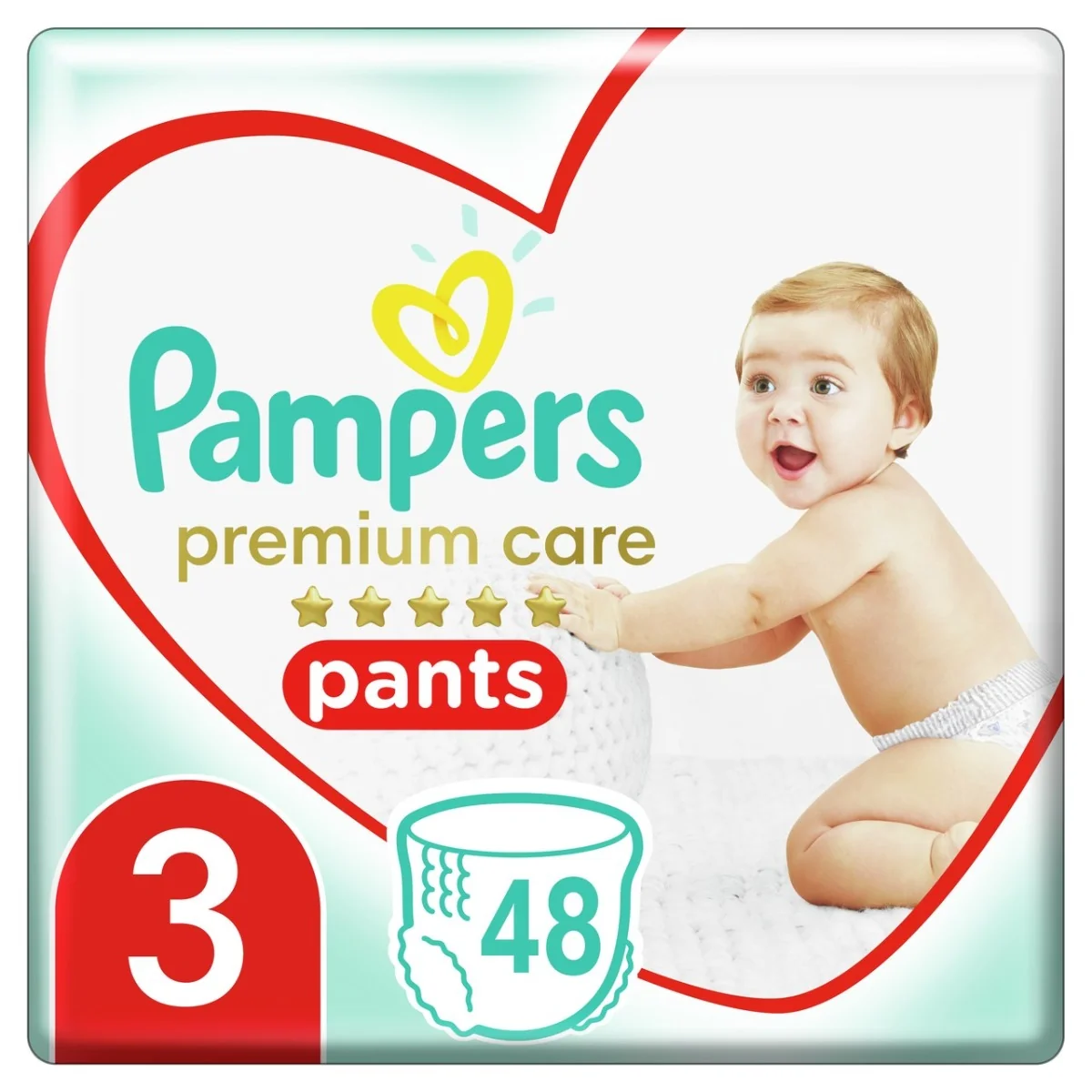 Pampers Premium Care Pants pieluchomajtki, rozmiar 3, 6-11 kg, 48 szt.