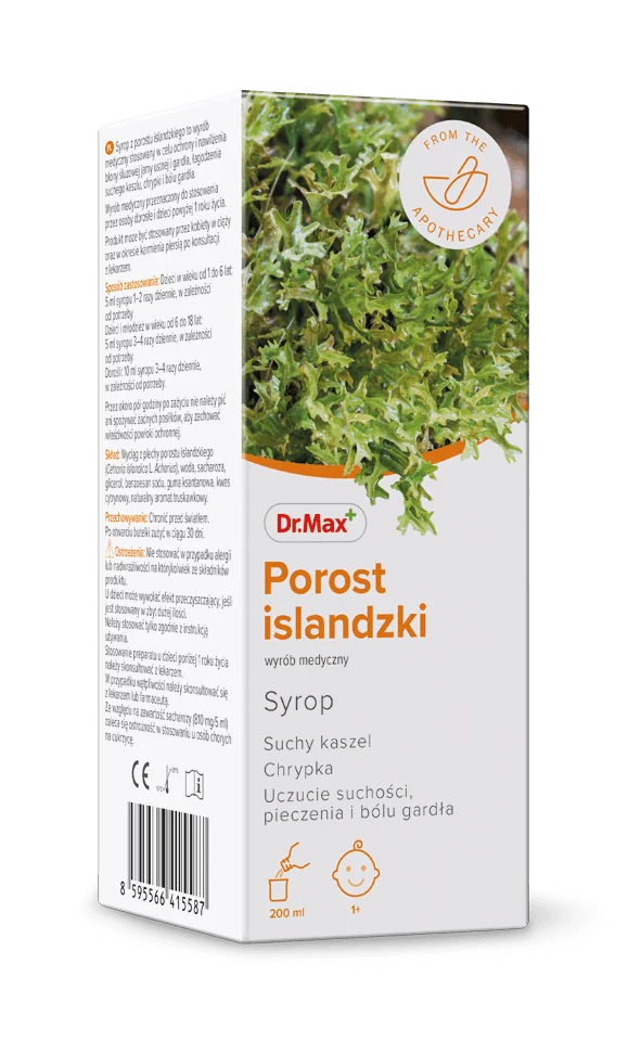 Porost Islandzki Dr.Max , syrop, 200 ml