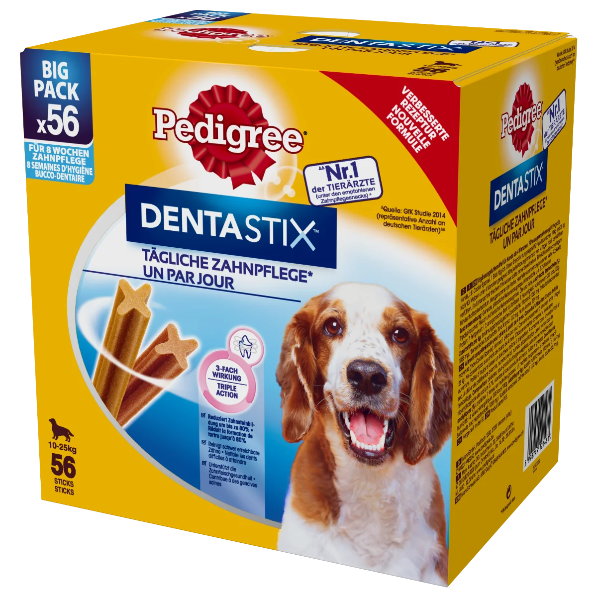 Pedigree DentaStix przysmak dentystyczny dla psów średnich ras, 8x180g