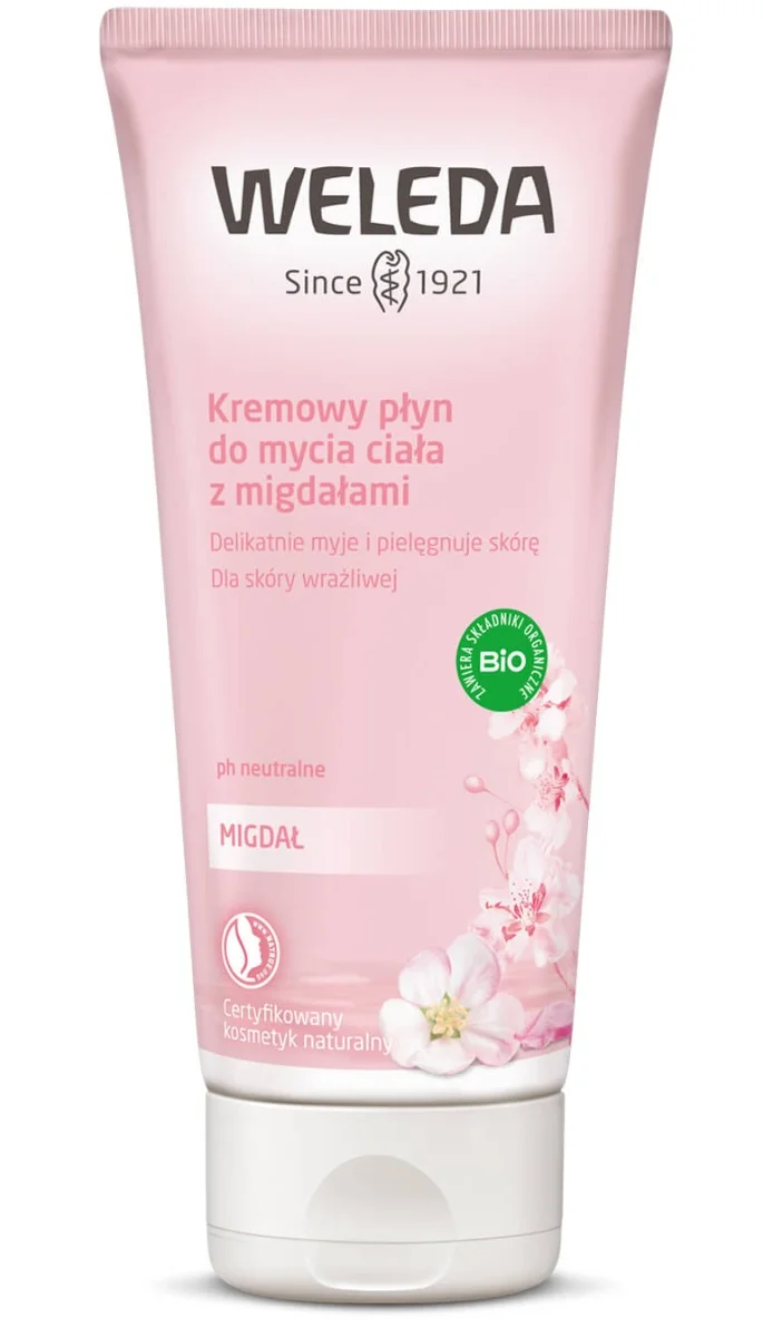 Weleda Krem do mycia ciała z migdałami dla skóry wrażliwej, 200 ml