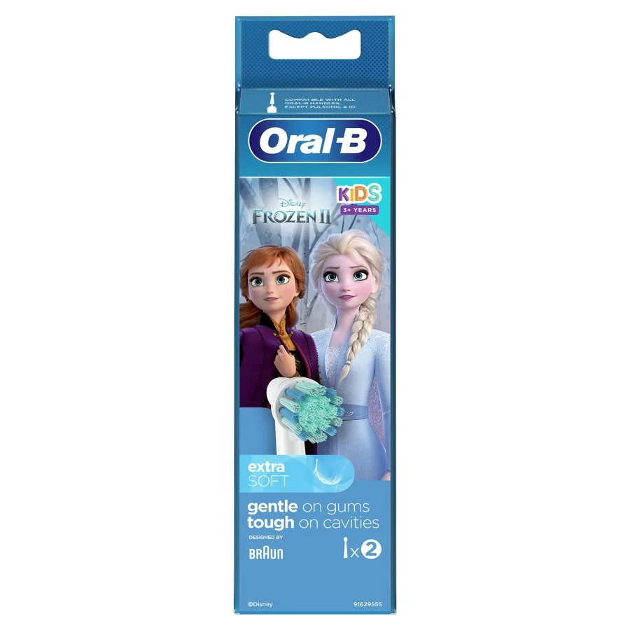 Oral-B Kids Frozen, końcówki szczoteczek elektrycznych do zębów, 2 sztuki