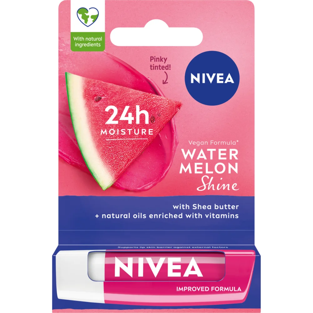 Nivea Watermelon Shine, pielęgnująca pomadka do ust, 4,8 g