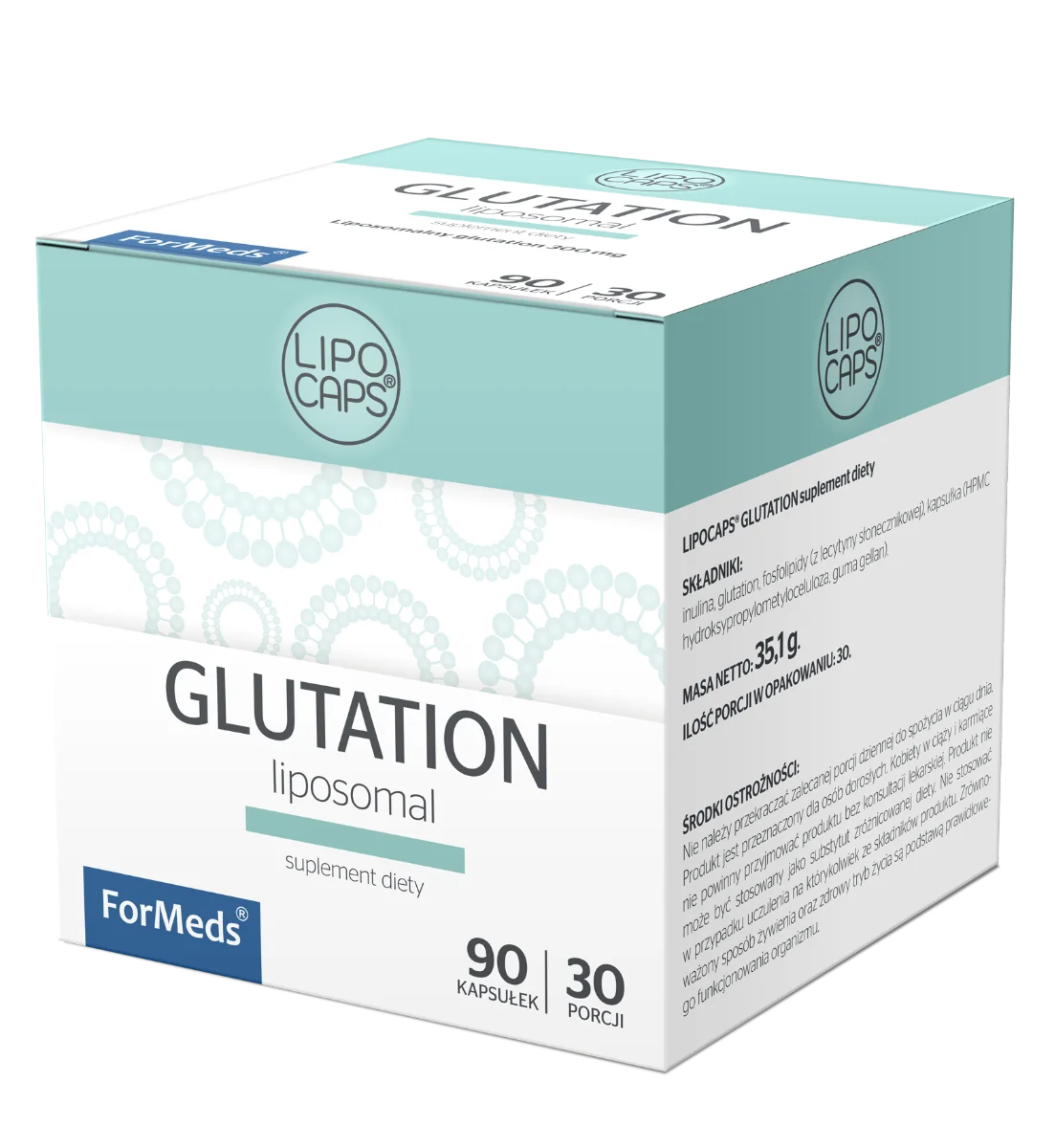 Lipocaps Glutation, 90 kapsułek