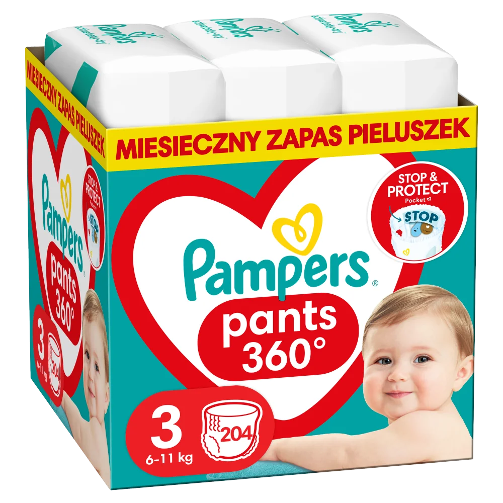 Pampers MTH, pieluchy, rozmiar 3, 6-11 kg, 204 szt. 