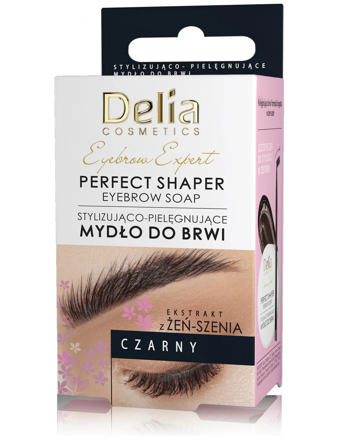 Delia Eyebrow Expert stylizująco-pielęgnujące mydło do brwi czarne, 10 ml. Data ważności 31-03-2025