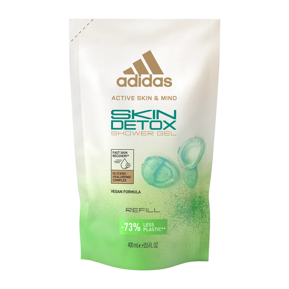 adidas Active Skin & Mind Skin Detox żel pod prysznic dla kobiet, refill, 400 ml 