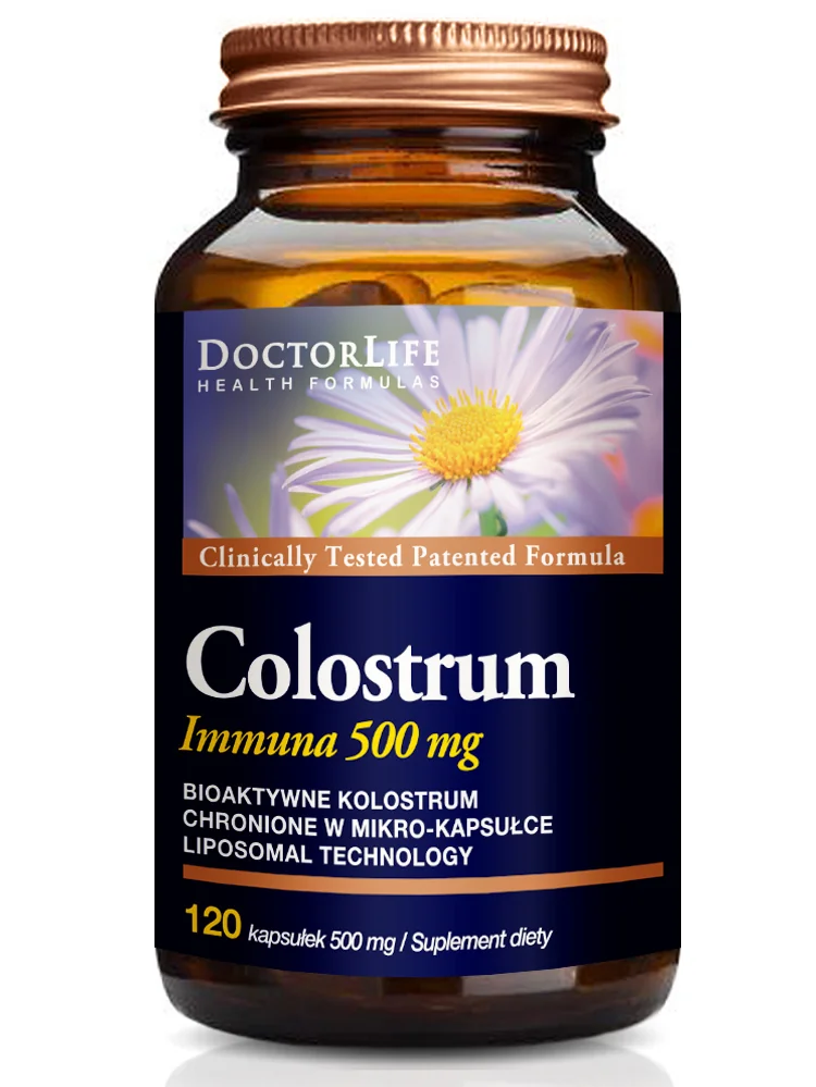 Doctor Life Colostrum Immuna 500 mg, suplement diety, 120 kapsułek