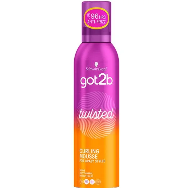 got2b Curlz, pianka do włosów kreconych podkreślająca skręt loków i fal, 250ml