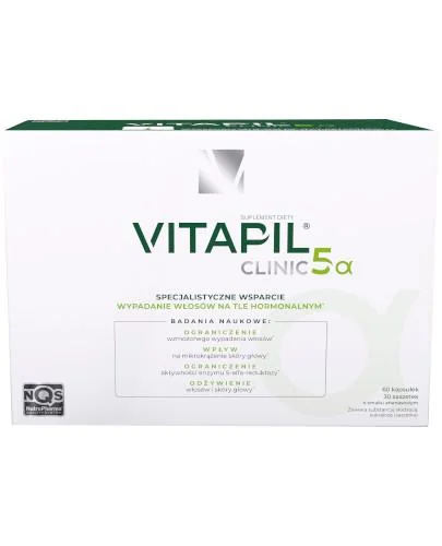 Vitapil Clinic 5α, 30 saszetek + 60 kapsułek