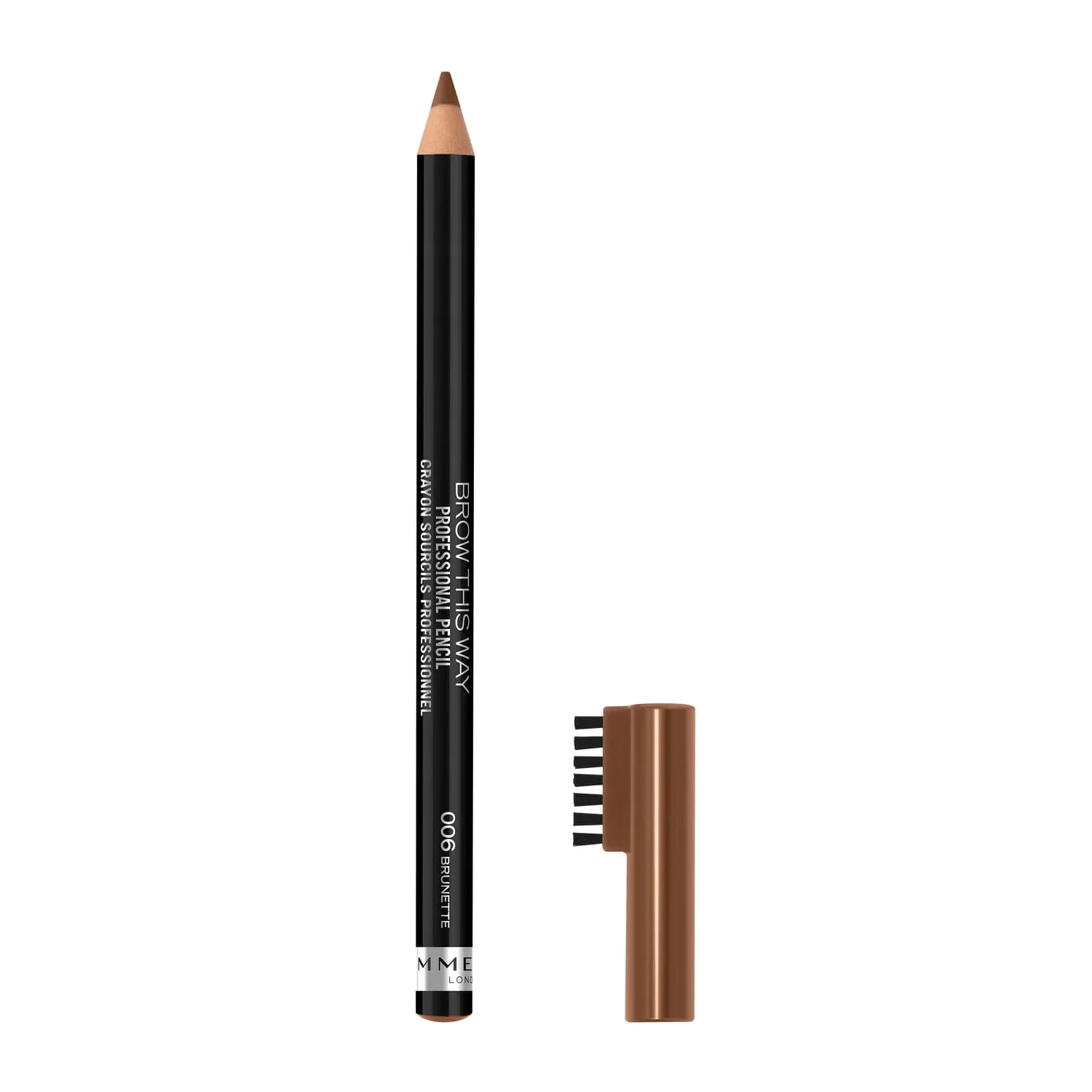 Rimmel Brow This Way Professional kredka do brwi z grzebykiem 006 Brunette, 1 szt.