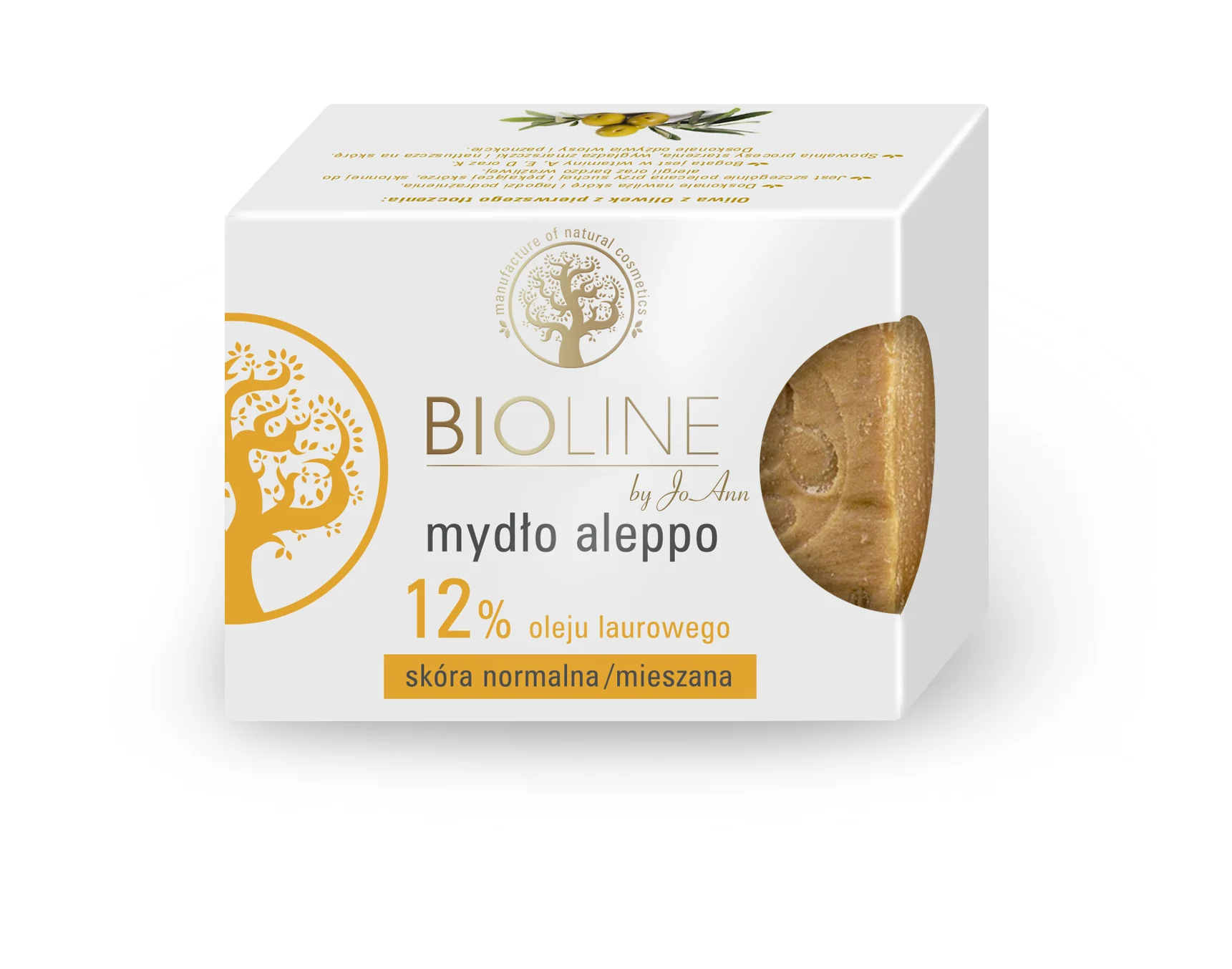 Bioline by JoAnn mydło Aleppo 12% oleju laurowego, 200 g