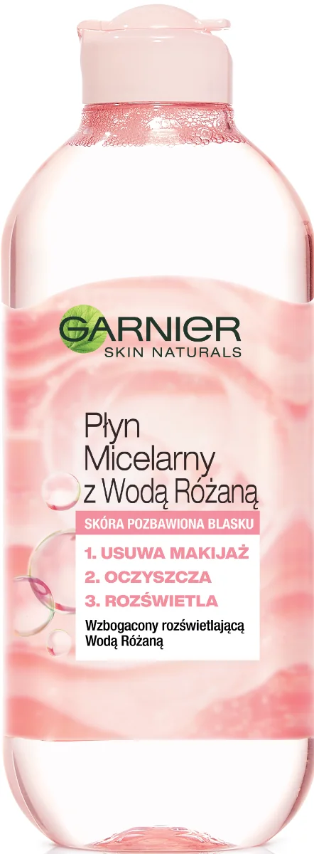 GARNIER płyn micelarny do twarzy z wodą różaną, 400 ml