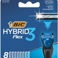BiC Hybrid Flex 3 wkłady do maszynki do golenia, 8 szt.
