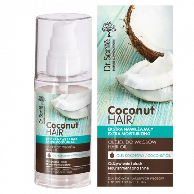 Dr. Santé Coconut Hair Ekstra nawilżający olejek do włosów, 50 ml