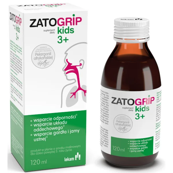 Zatogrip Kids 3+ syrop, 120 ml