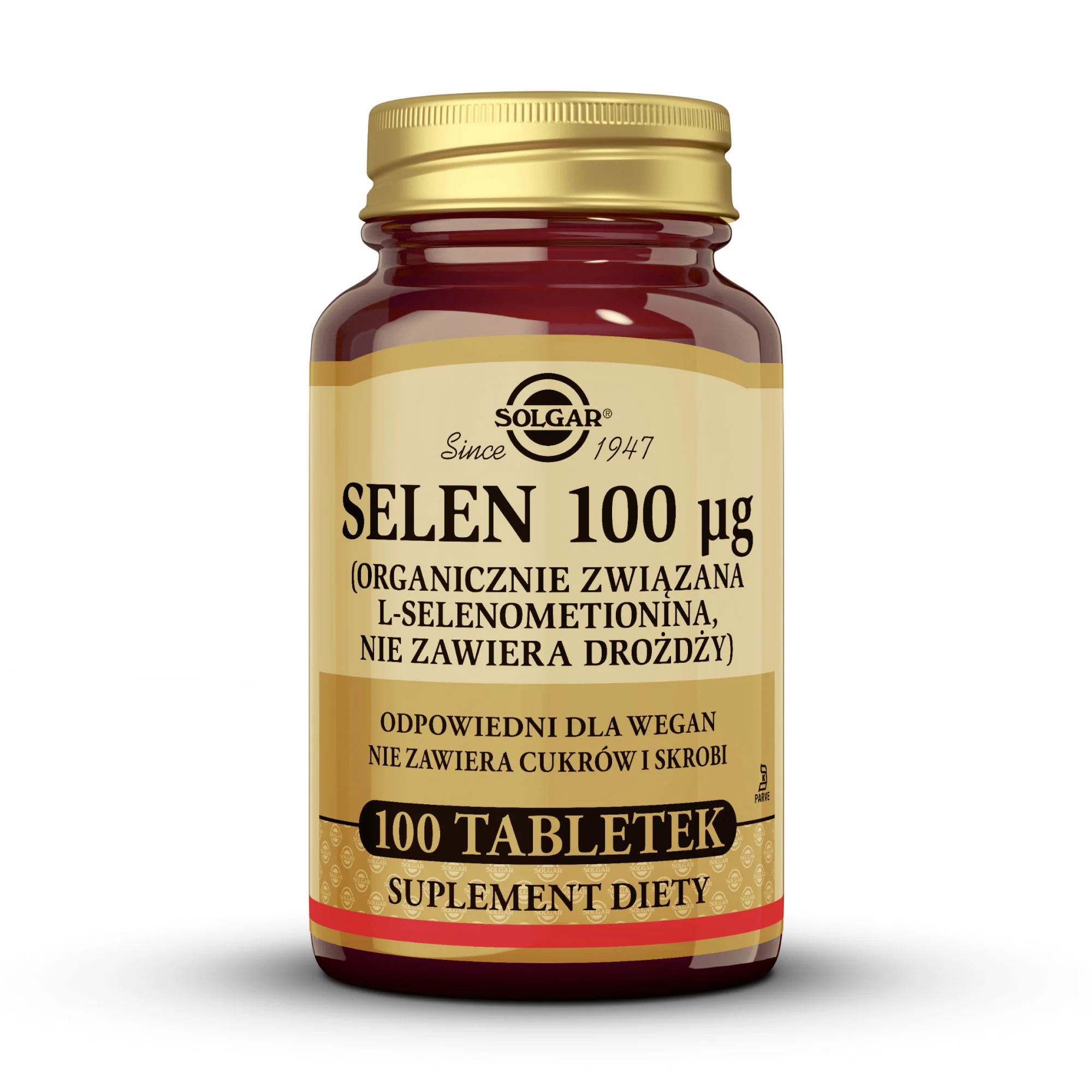 Solgar Selen, suplement diety, 100 tabletek