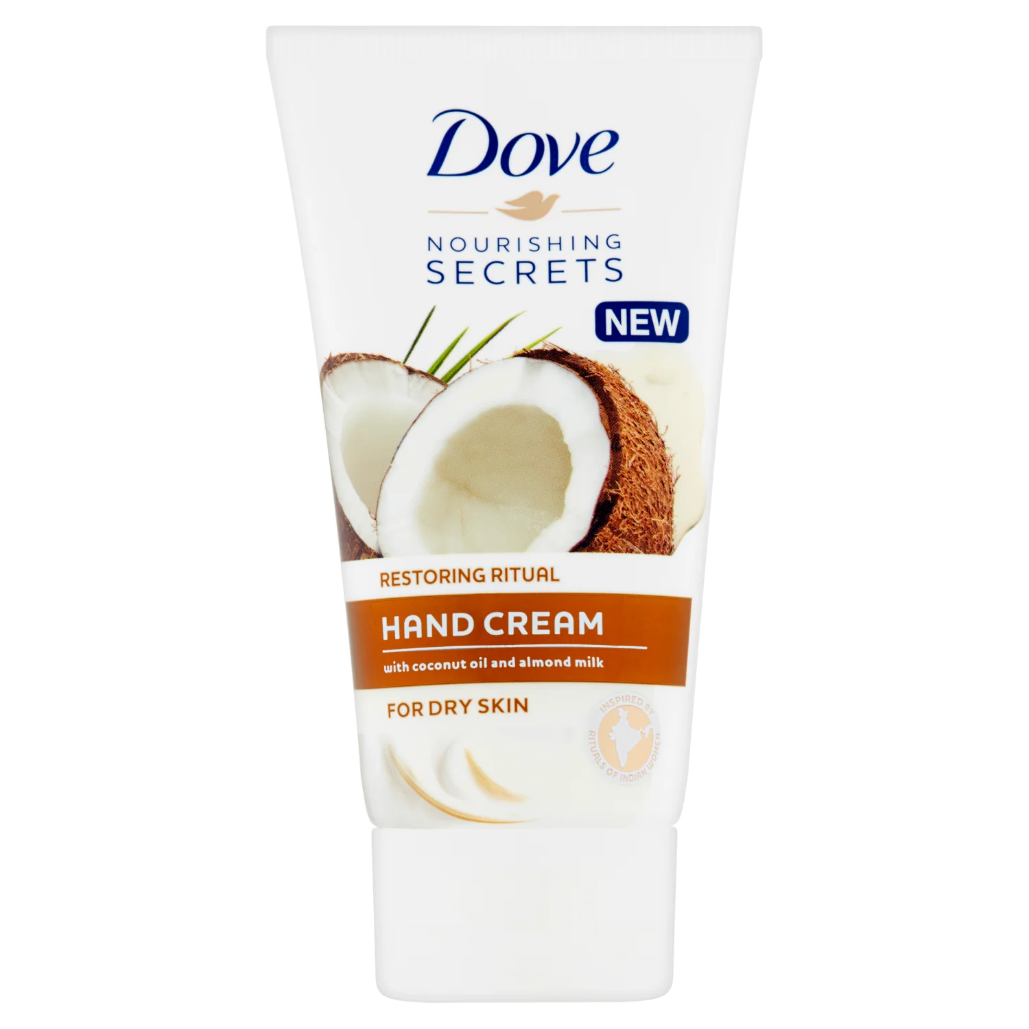 Dove Nourishing Secrets Restoring Ritual Hand Cream, krem do rąk do skóry suchej Coconut Oil & Almond Milk, 75 ml