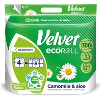 Velvet ecoRoll Rumianek i Aloes Papier toaletowy, 4 szt.