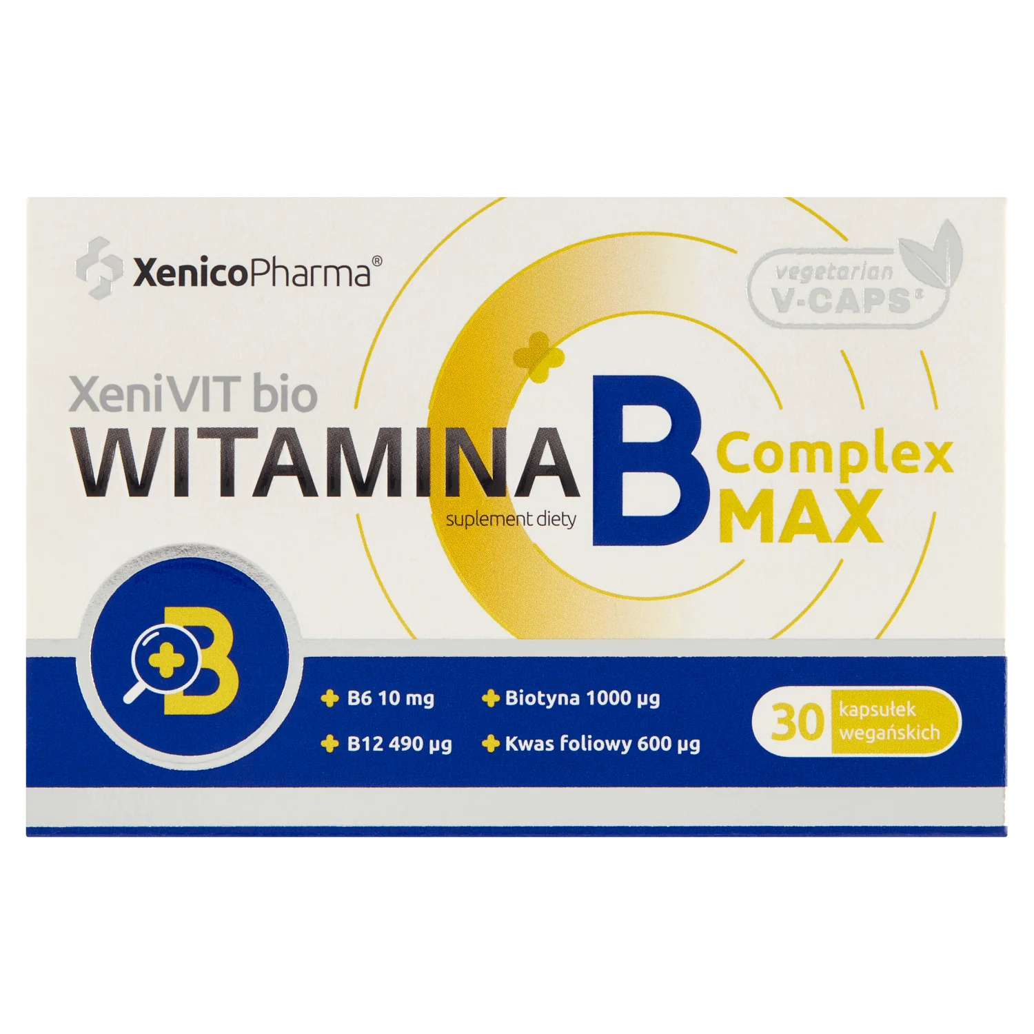 Witamina B Complex MAX, suplement diety, 30 kapsułek