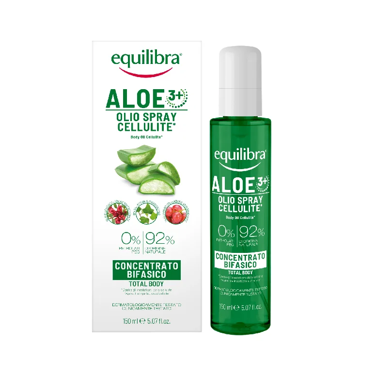 Equilibra, aloesowy dwufazowy olejek antycellulitowy do ciała, 150 ml