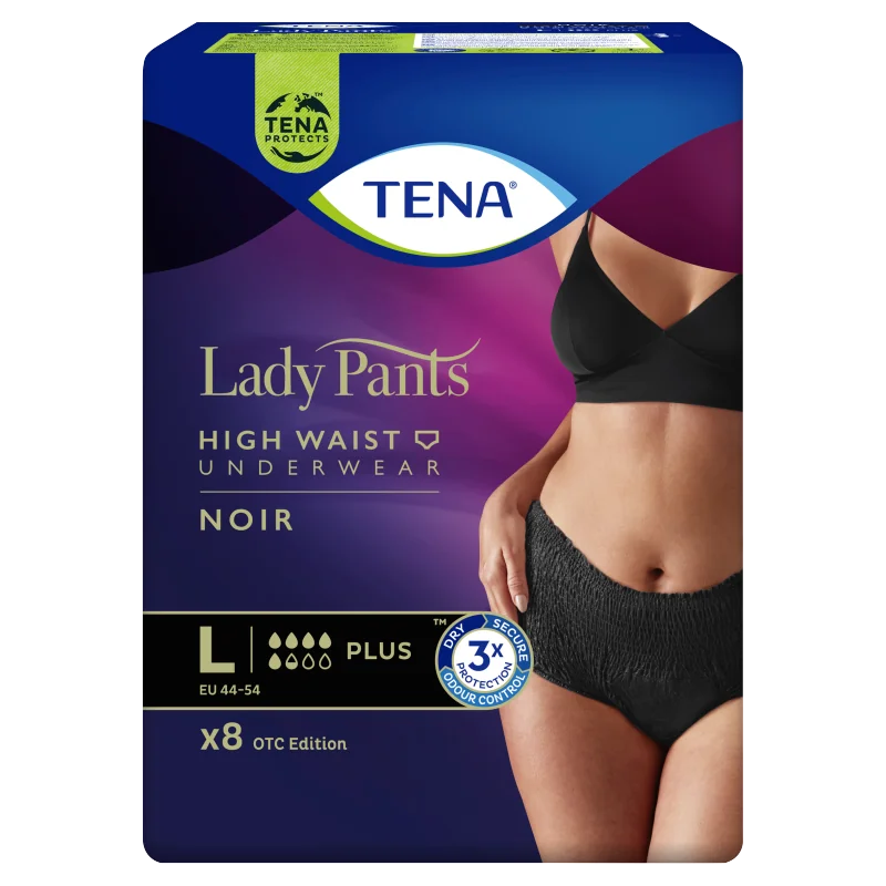 Tena Lady Pants Plus Noir, bielizna chłonna, large 95-130 cm, 8 sztuk