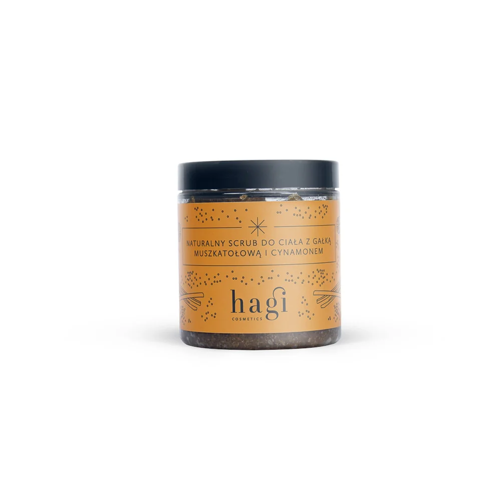 Hagi naturalny scrub do ciała z gałką muszkatołową i cynamonem, 300 g