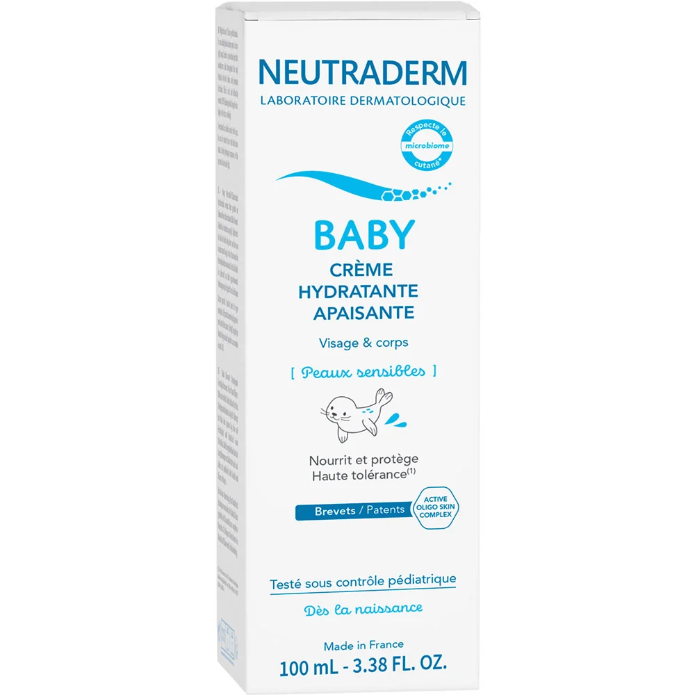 Neutraderm Baby, łagodzący krem nawilżający do twarzy i ciała, 100 ml