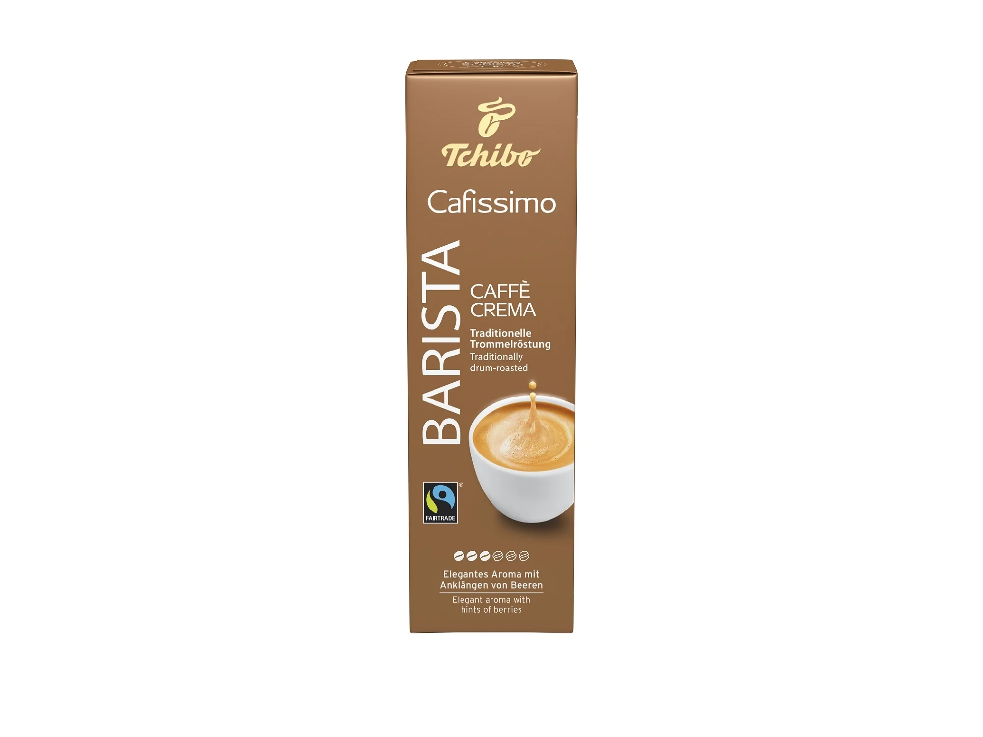 Tchibo Cafissimo Barista Caffè Crema Kawa palona mielona w kapsułkach, 10 szt.