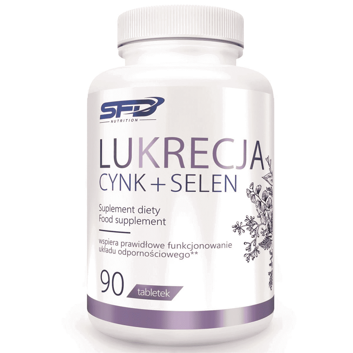 SFD Nutrition Lukrecja Cynk+ Selen, suplement diety, 90 kapsułek