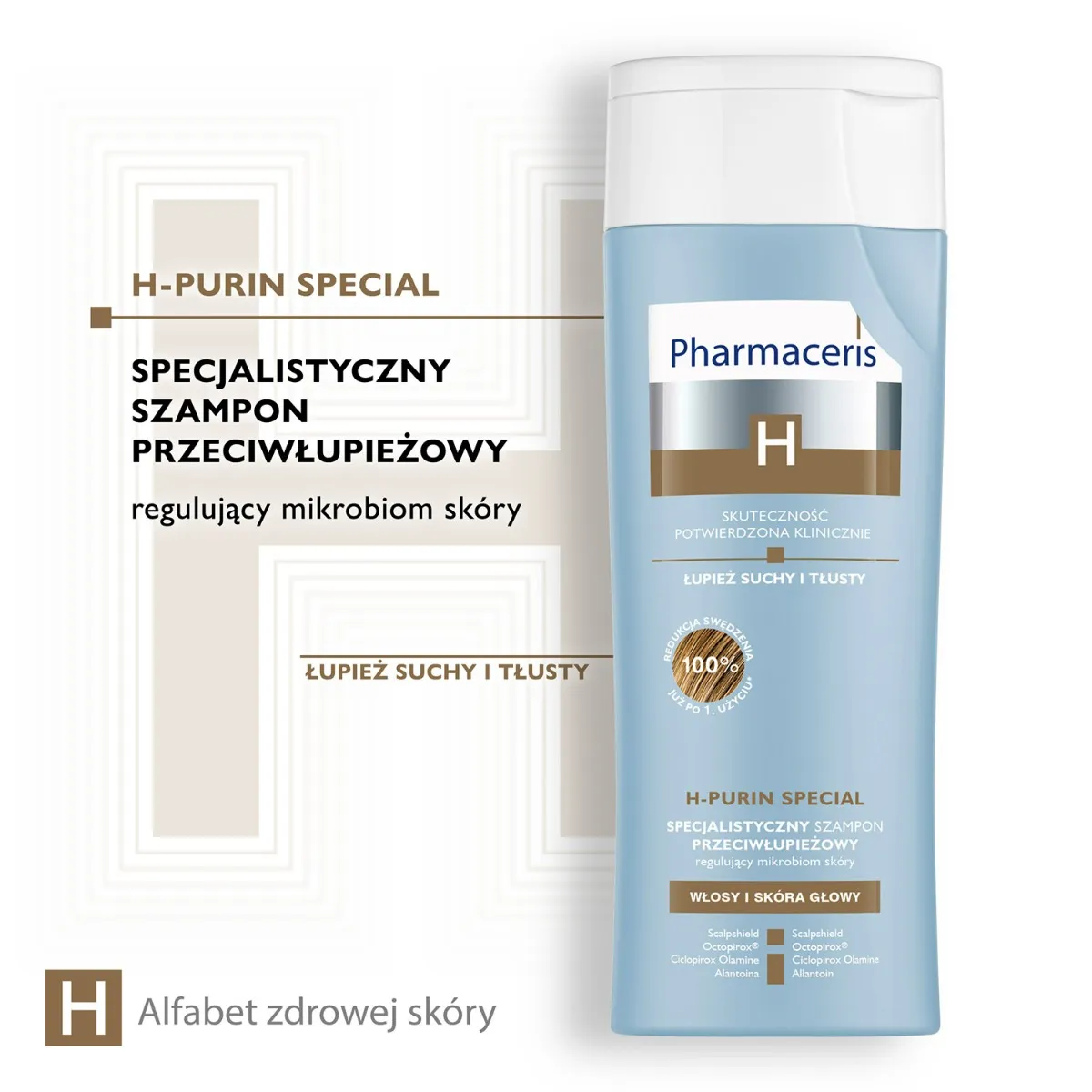 Pharmaceris H-Purin Special, specjalistyczny szampon przeciwłupieżowy regulujący mikrobiom skóry, 250 ml 