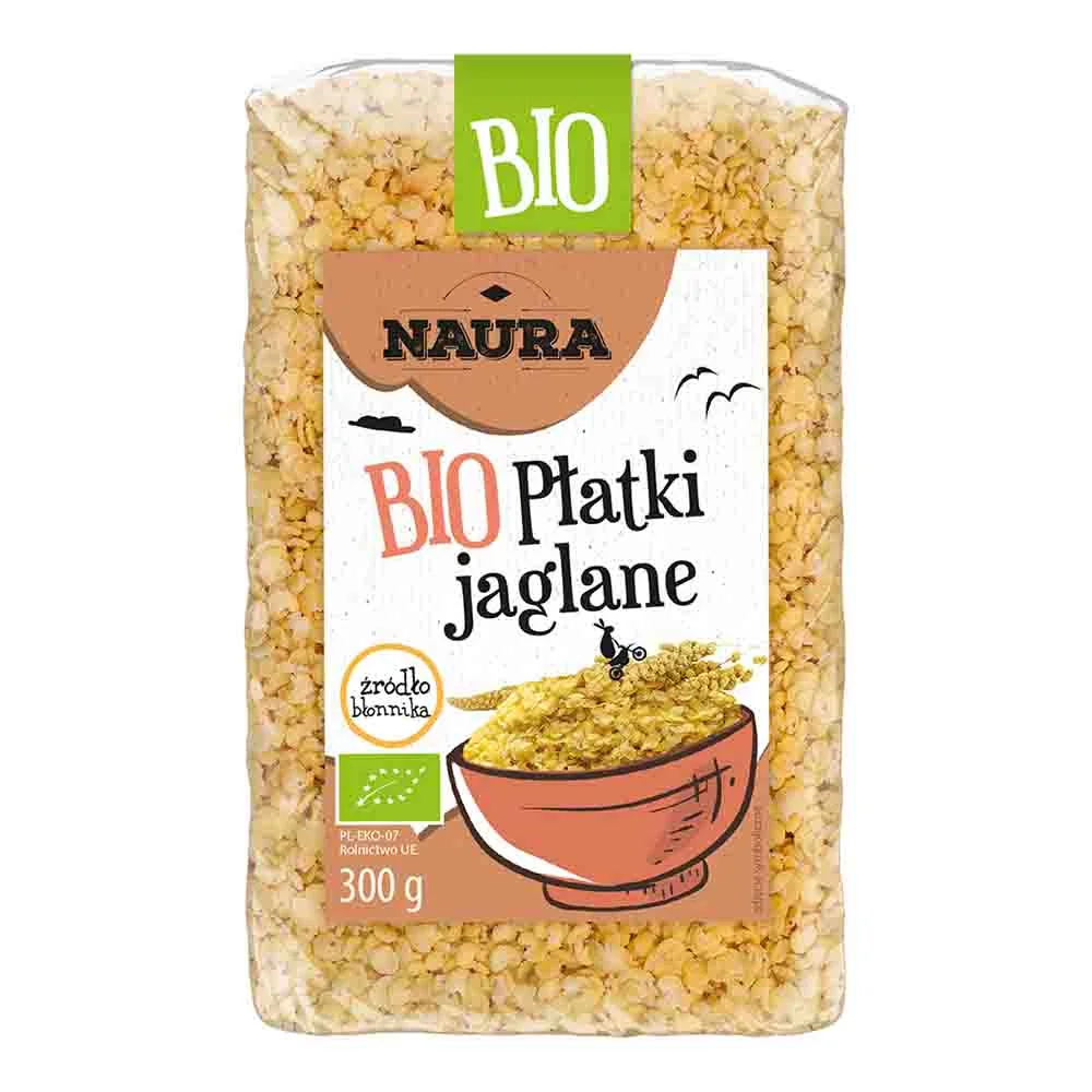 Naura BIO płatki jaglane, 300 g