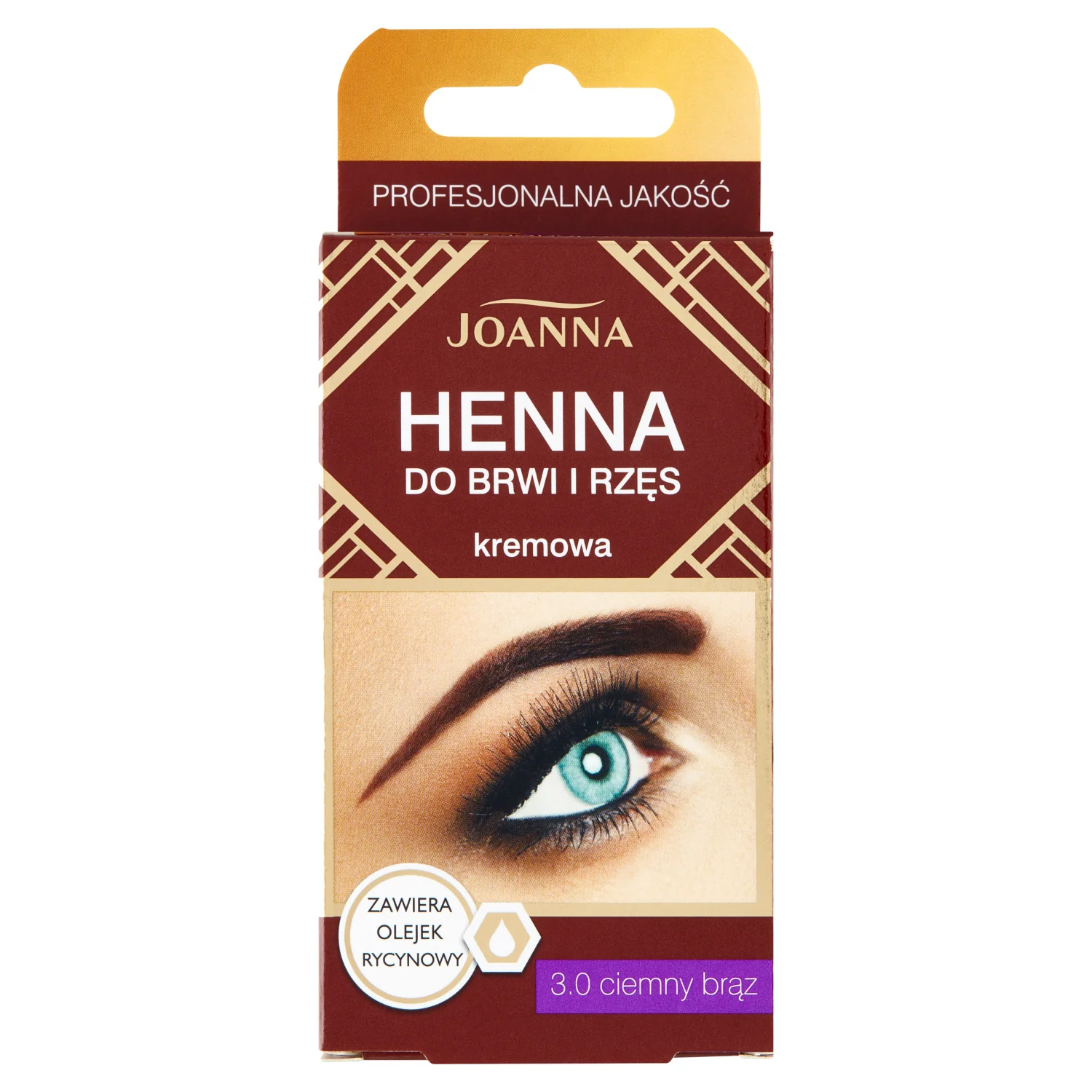 Joanna henna do brwi i rzęs brązowa, 15 ml