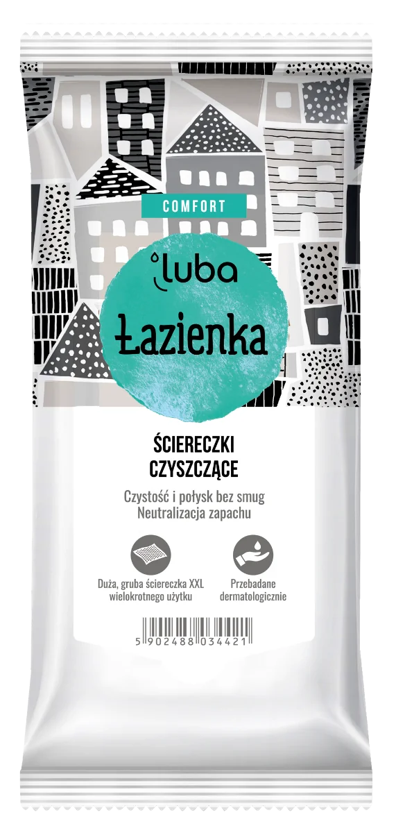 Luba Comfort Łazienka Ściereczki czyszczące, 32 sztuki