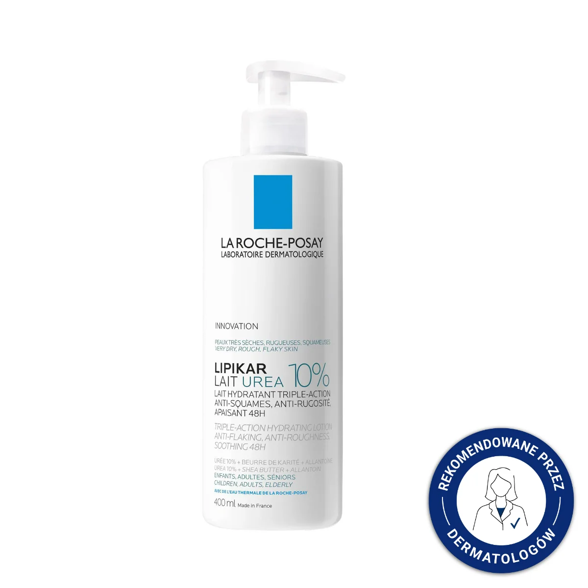 La Roche-Posay Lipikar Lait Urea 10% Mleczko do ciała, 400 ml