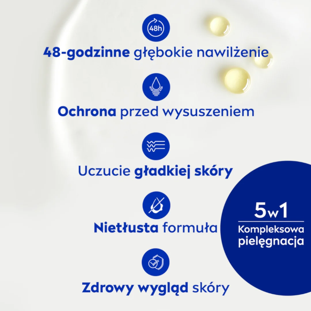 Nivea odżywcze mleczko do ciała z pompką, 625 ml