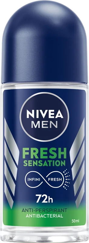 Nivea Men Fresh Sensation Roll-on, antiperspirant w kulce dla mężczyzn, 50 ml