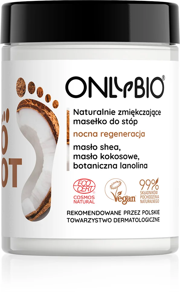 OnlyBio Foot naturalnie zmiękczające masełko do stóp, 90 ml