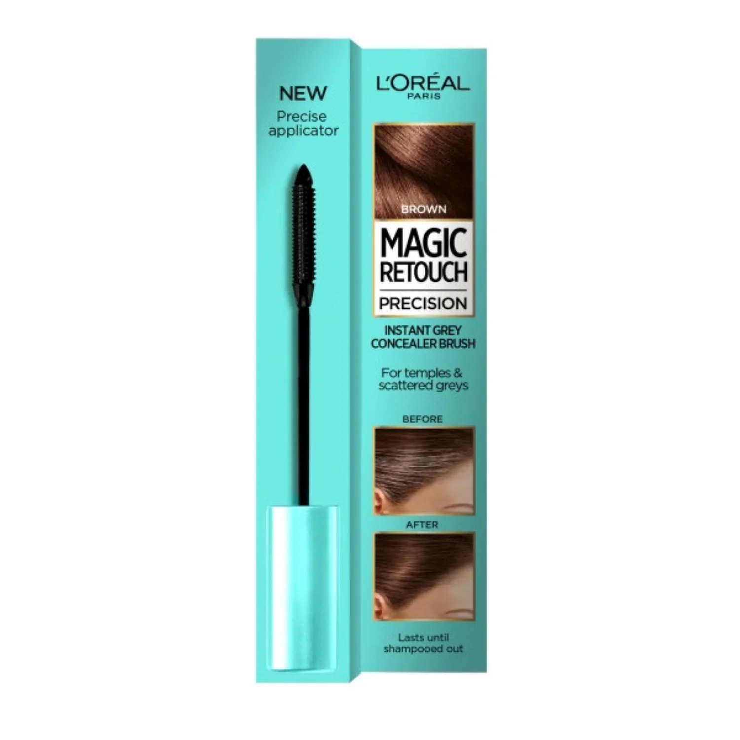 L'Oreal Magic Retouch Precision szczoteczka do retuszu odrostów brąz, 8 ml