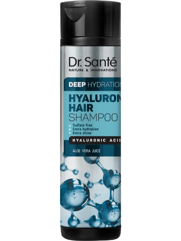 Dr. Santé Hyaluron Hair Deep Hydration, szampon do włosów z kwasem hialuronowym, 250 ml