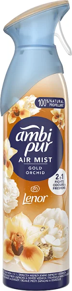 Ambi Pur Gold Orchid, odświeżacz powietrza w sprayu, 185 ml