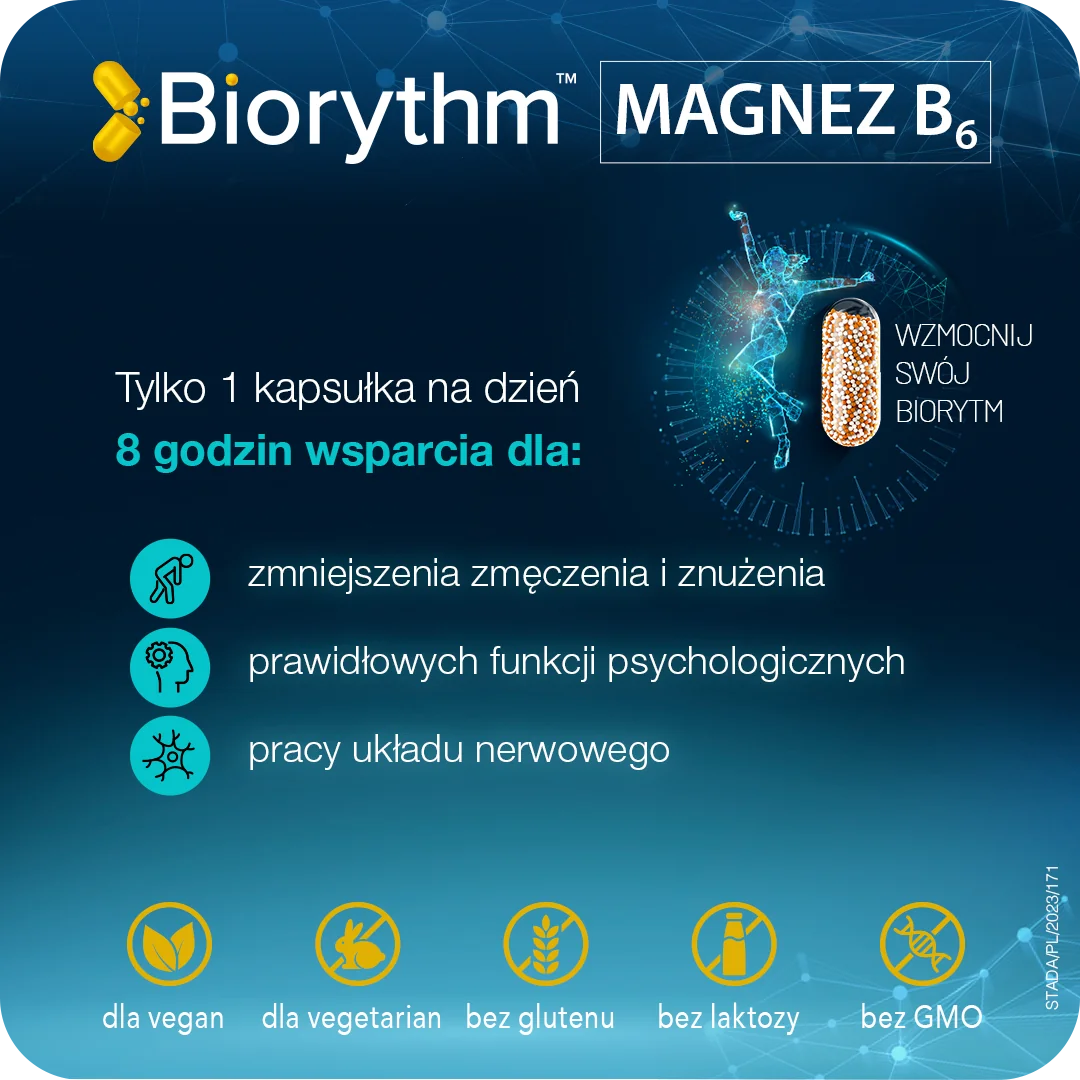 BIOrythm Magnez B6 30 kapsułek