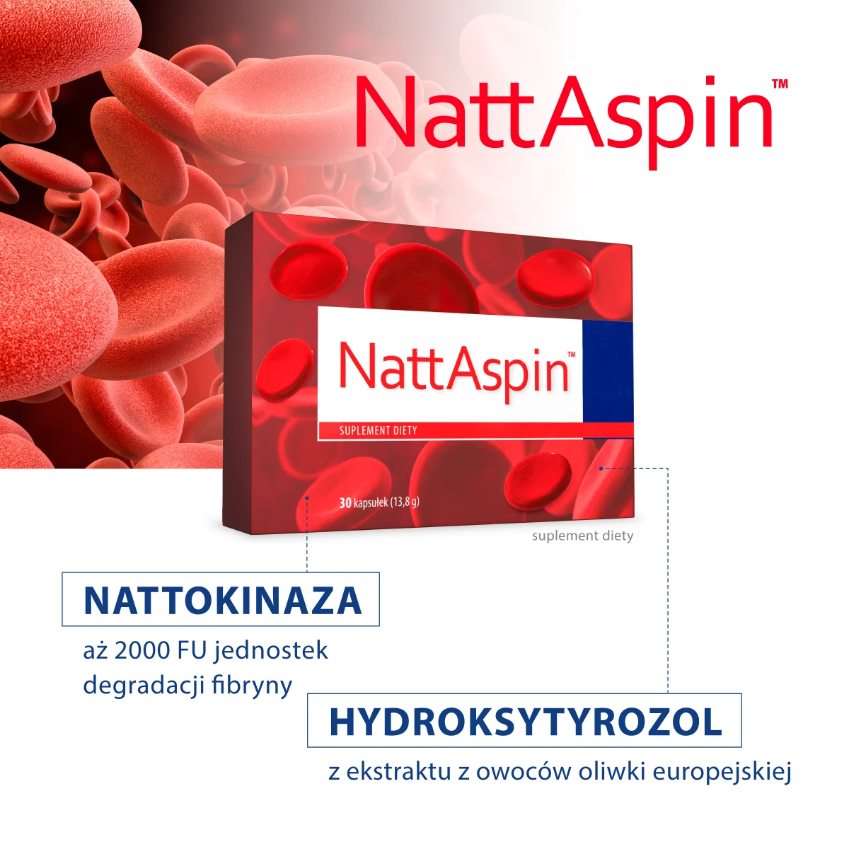 NattAspin, 30 kapsułek 