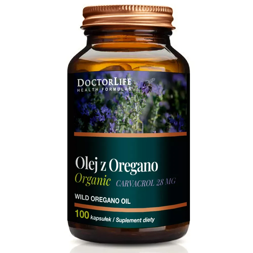 Doctor Life Olej z Dzikiego Oregano 3000 mg, suplement diety, 100 kapsułek