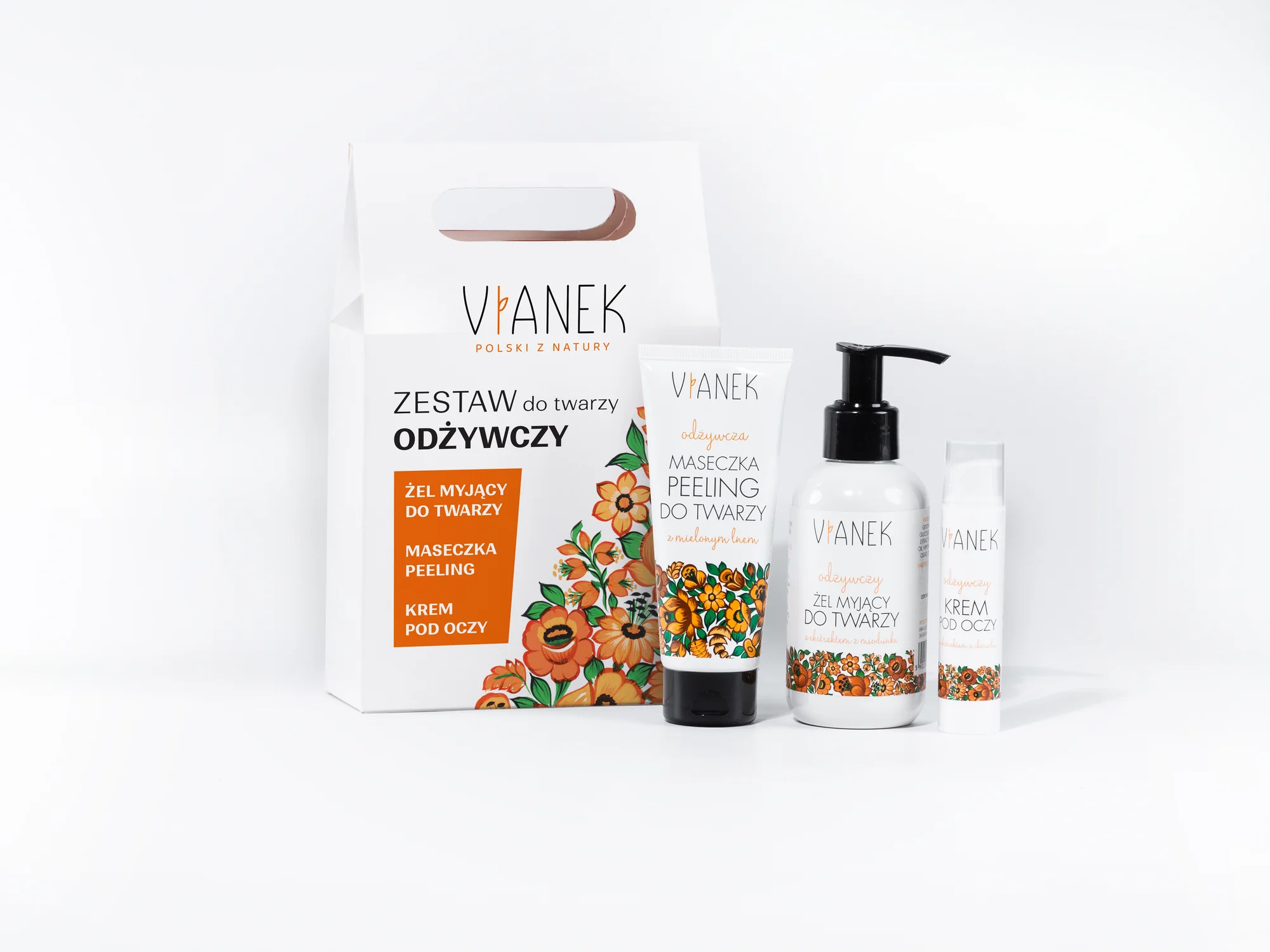 Vianek zestaw odżywczy do twarzy (torebka) 150 ml + 70 g + 15 ml