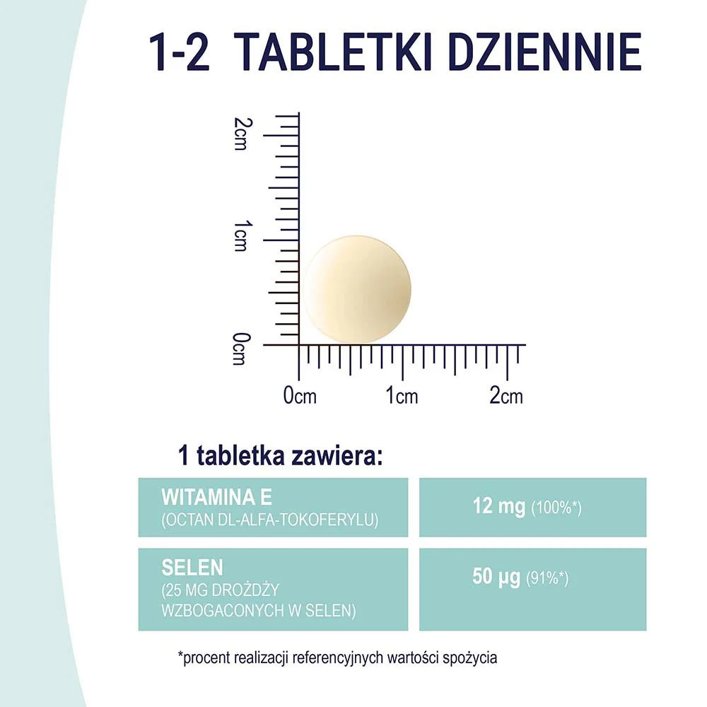 Naturell Selen organiczny z witaminą E, suplement diety, 60 tabletek do ssania 