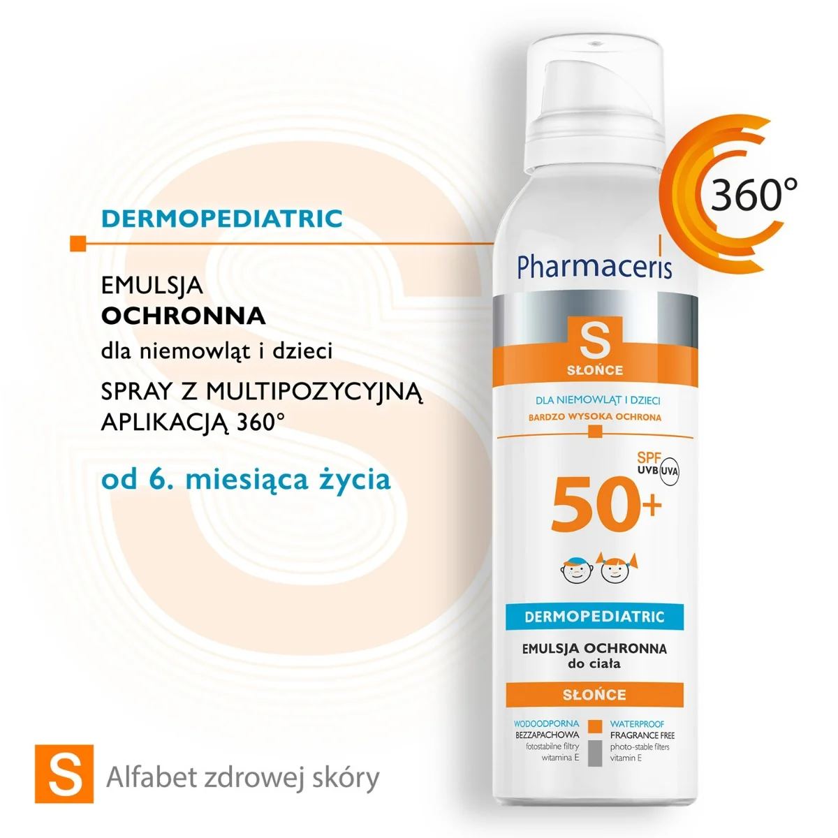 Pharmaceris S, emulsja ochronna dla niemowląt i dzieci, SPF50+, 150 ml 