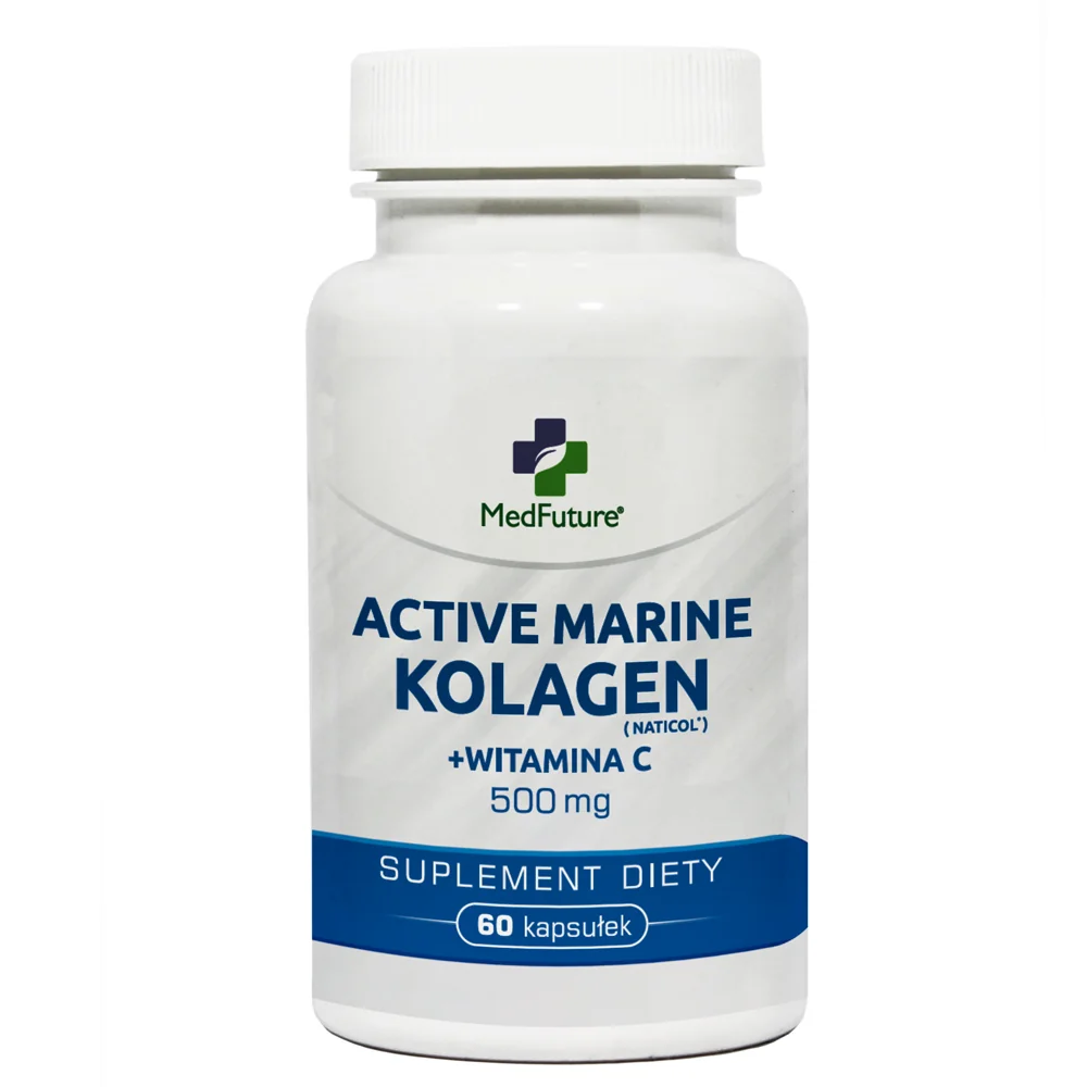 MedFuture Active Marine kolagen z witaminą C 500 mg 60 kapsułek